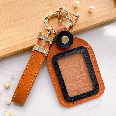 Aima Yadi Electric Vehicle Xiaomidou – Electric vehicle key cover shell - hand-rope-style-brown