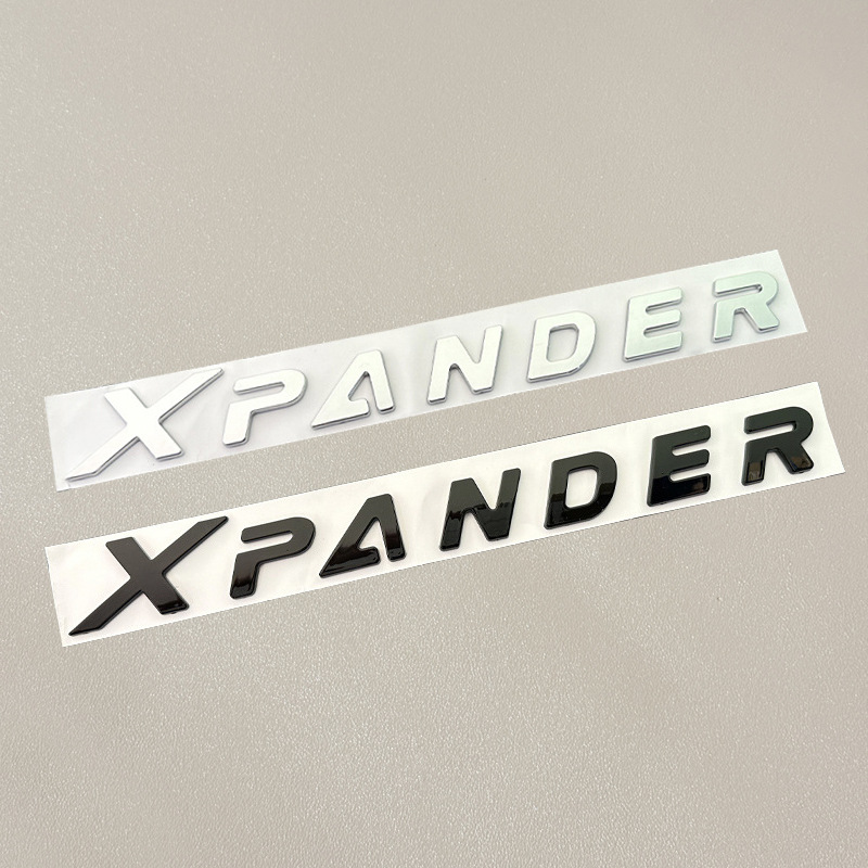 Suitable for Mitsubishi Xpander Hood Logo, English Letter Logo, Mitsubishi Front and Rear Car Logo, Trunk Logo
