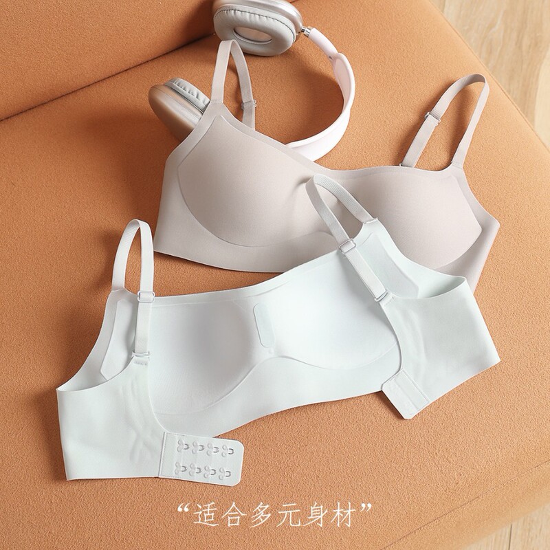 【Two-Pack】Thin Cup Seamless Bra for Women with Small Busts, Push-Up, Anti-Sagging, No Underwire, Comfortable and Breathable Bra