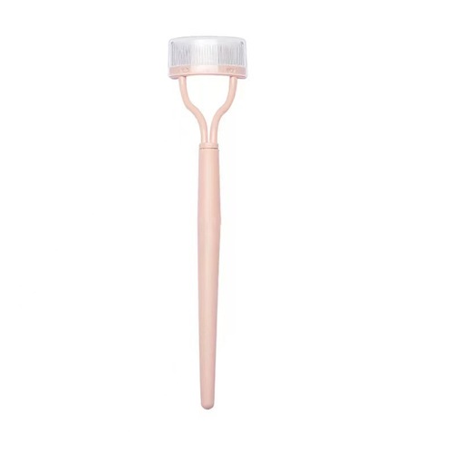 Steel-toothed eyelash brush, eyebrow comb, semi-curved eyelash auxiliary tool, stainless steel curling, long-lasting styling beauty tool