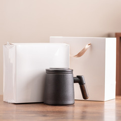 Ceramic filter tea cup tea water separation cup office mug ceramic cup wholesale cup with lid souvenir