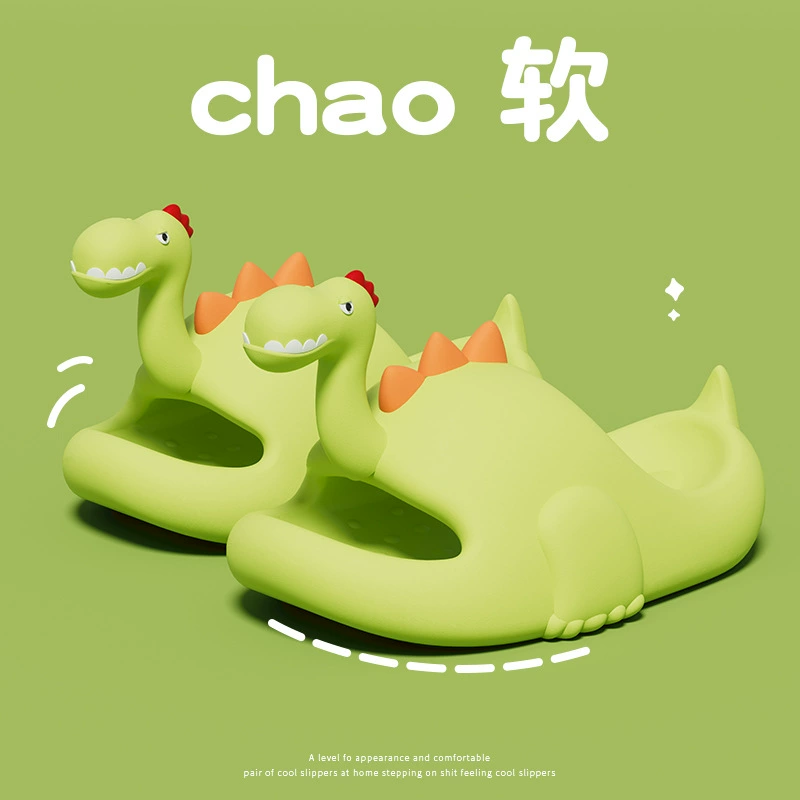 Numbolan тапочки с динозаврами женские летние милые Мультяшные домашние тапочки EVA наступили на ощущение дерьма, можно носить тапочки оптом