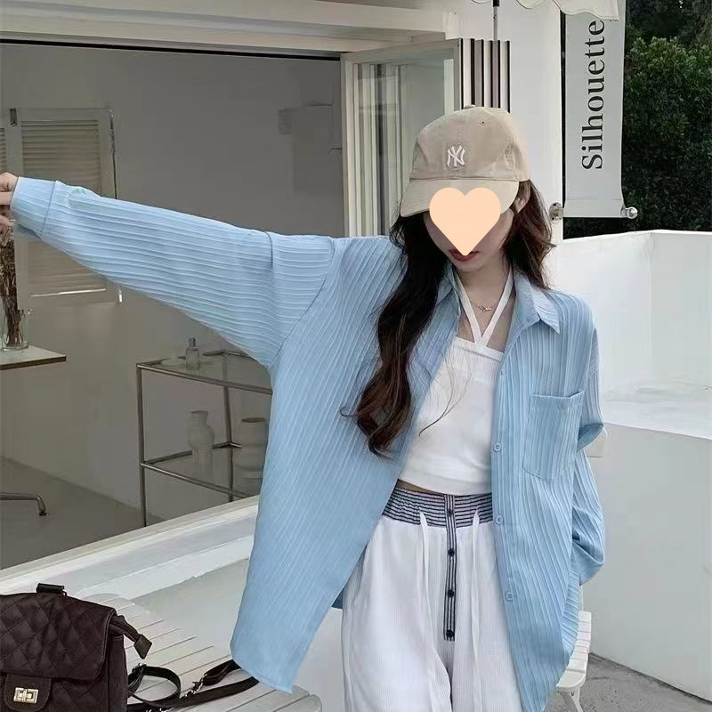 衬衫上衣设计感女小众2025新款夏季薄款衬衣外套女款晒开衫外搭|undefined