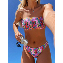S 69171 Floral Split Bikini �黨����Ӿ�¿羳����ͨ