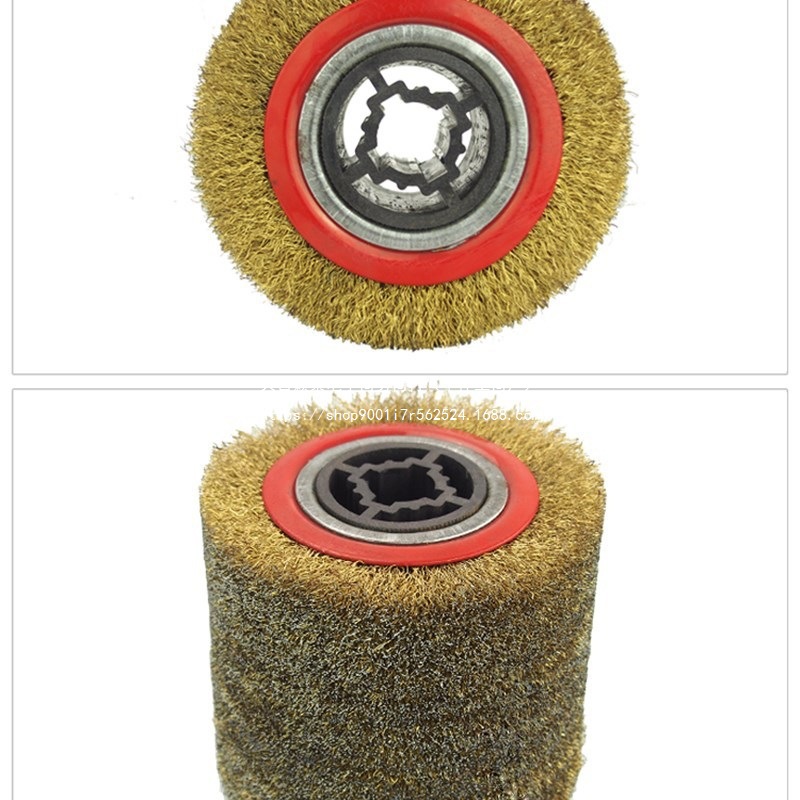 拉丝轮木纹电动钢丝拉丝机拉丝轮用钢丝球拉丝轮还原除锈钢丝轮