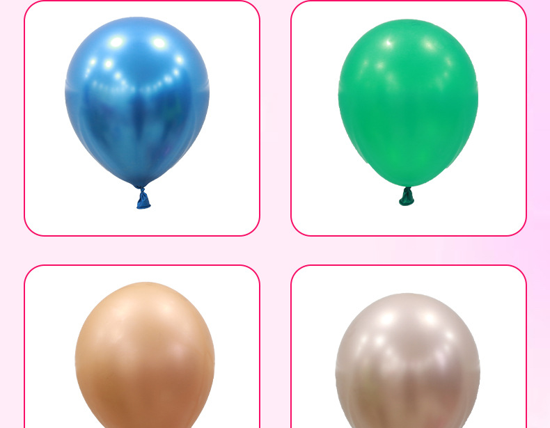 Ballons De Fête De Mariage En Émulsion De Couleur Unie D'anniversaire display picture 1