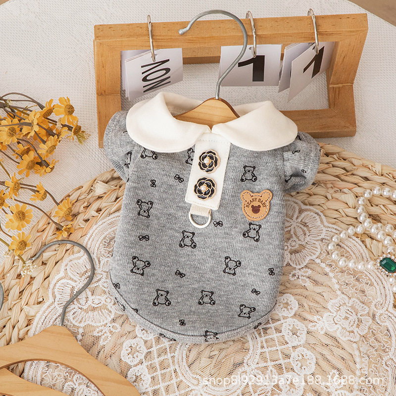 2025 New Spring and Autum High-End Pet Knitted Bottoming Shirt Dog Small Size Dogs Bichon Maltese Clothes