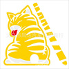 S173 car sticker tail will move the rear cat (wiper with wiper in the rear window) suitable for reflector stickers