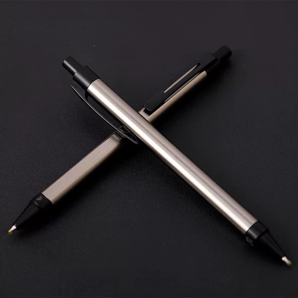 Metal Pen Body Gel Pen Writing High-End Prize Signature Pen 0.5mm Core Carbon Black Ink Student School Supplies