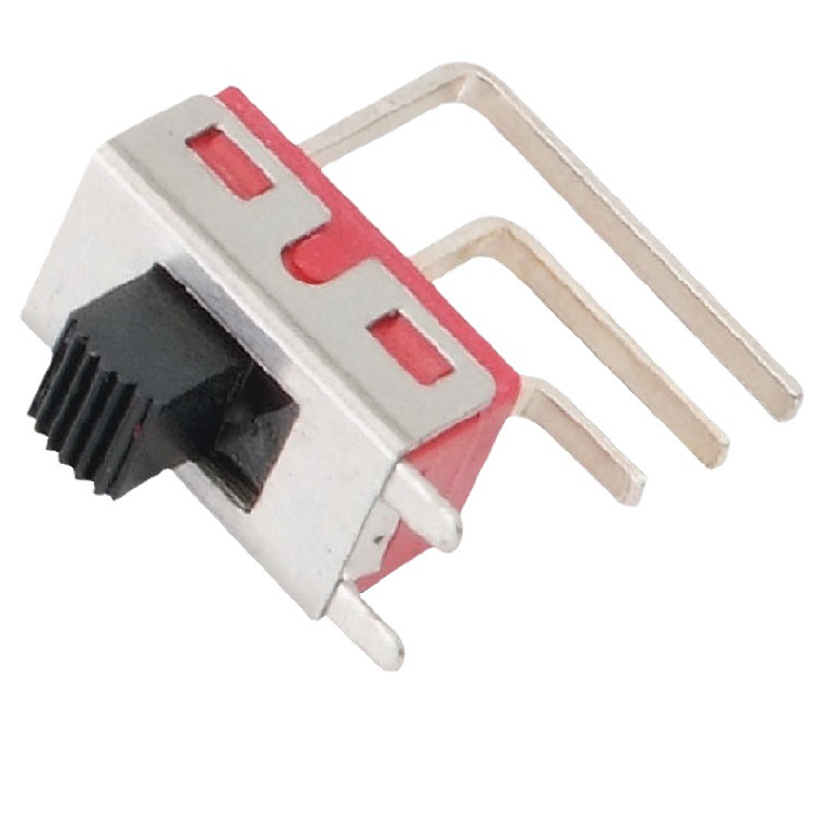 厂家供应大功率拨码开关3A250v  两档拨动开关弯脚  2段滑动开关