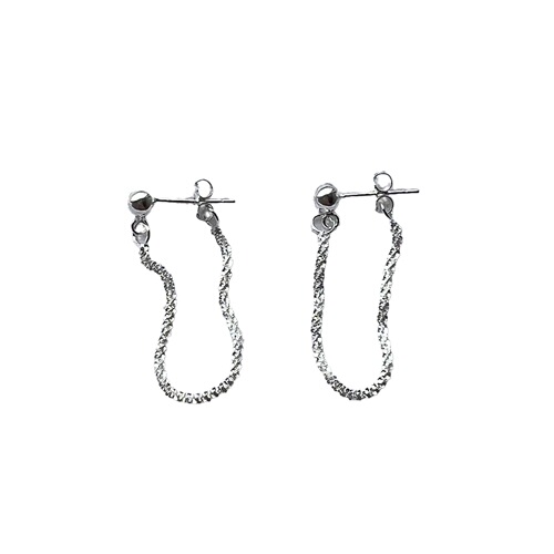 Shimmering Star Stream Feather Earrings, S925 Pure Silver, New Model, Elegant and Atmospheric Women's stud earrings