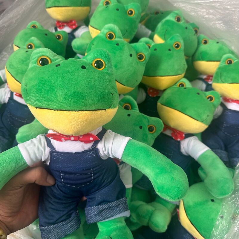 Cross-Border New Couple Frog Plush Toy Cute Pet Mr. Frog Doll Long-Legged Internet Celebrity Frog Ready Stock