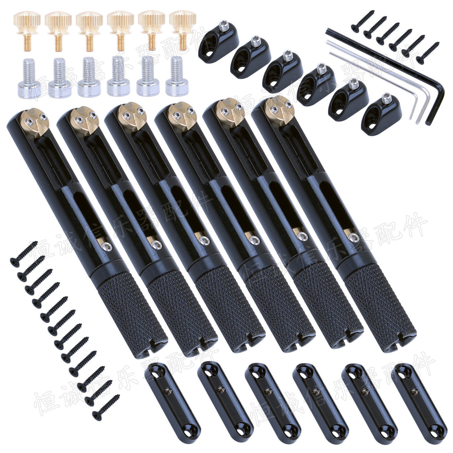 Puente fijo sin cabeza para guitarra eléctrica, puente de cuerdas fijo para guitarra de viaje, puente bajo para guitarra silenciosa.