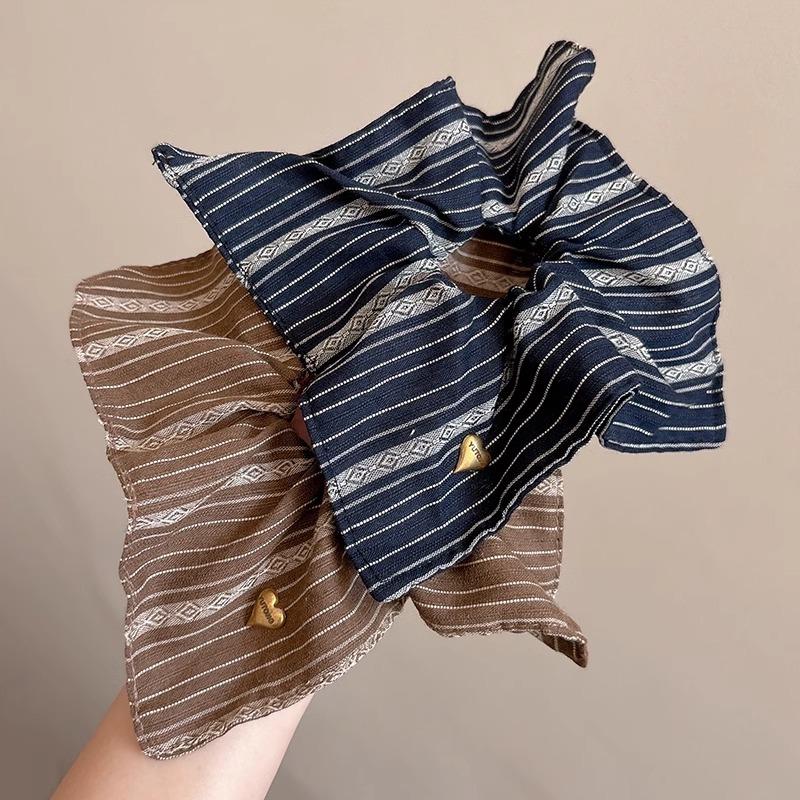 Cuerdas de cabeza cuadradas 2025 nuevas líneas retrógradas de alto nivel anillo de pelo de intestino grueso banda de goma duradera adornamiento para el cabello