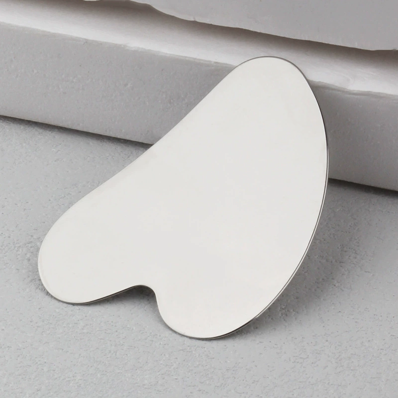 Gua sha тяговая палка для лица, массаж лицевых и глазных тканей и лифтинг, массажер-лист имитации рогового сердца-оксидная пластина