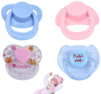 Bebé muñeca chupete accesorios imán chupete pezón traje