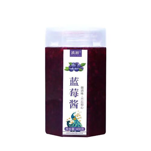 Yunnan Academy of Agricultural Sciences blueberry jam household 400g/bottle children's spread bread milk tea fruity sauce fresh blueberry jam