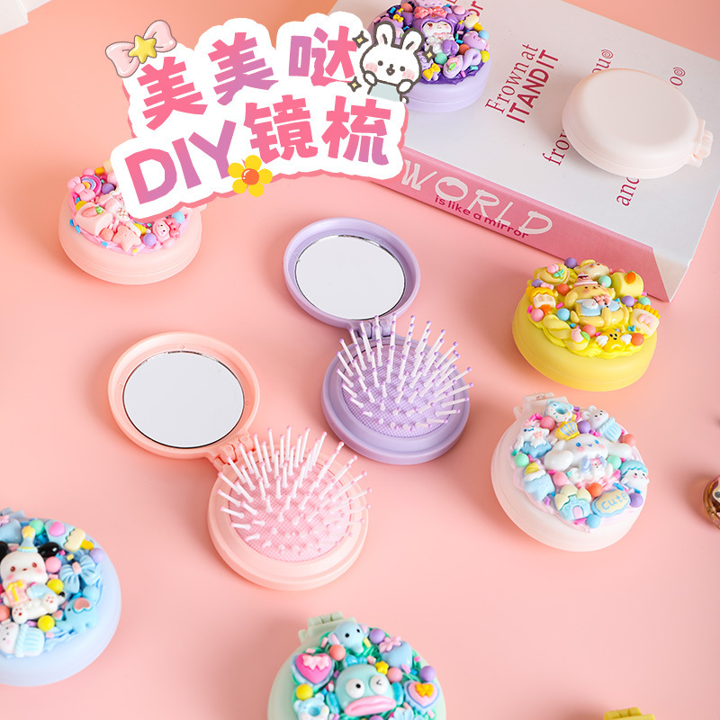 Peine de goma de crema de bricolaje hecho a mano para niños