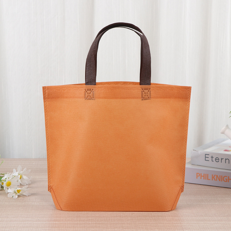 Bolsas de tela no tejida en blanco en stock, bolsas de tela no tejida portátiles, bolsas de prenda, logotipo de impresión image 10