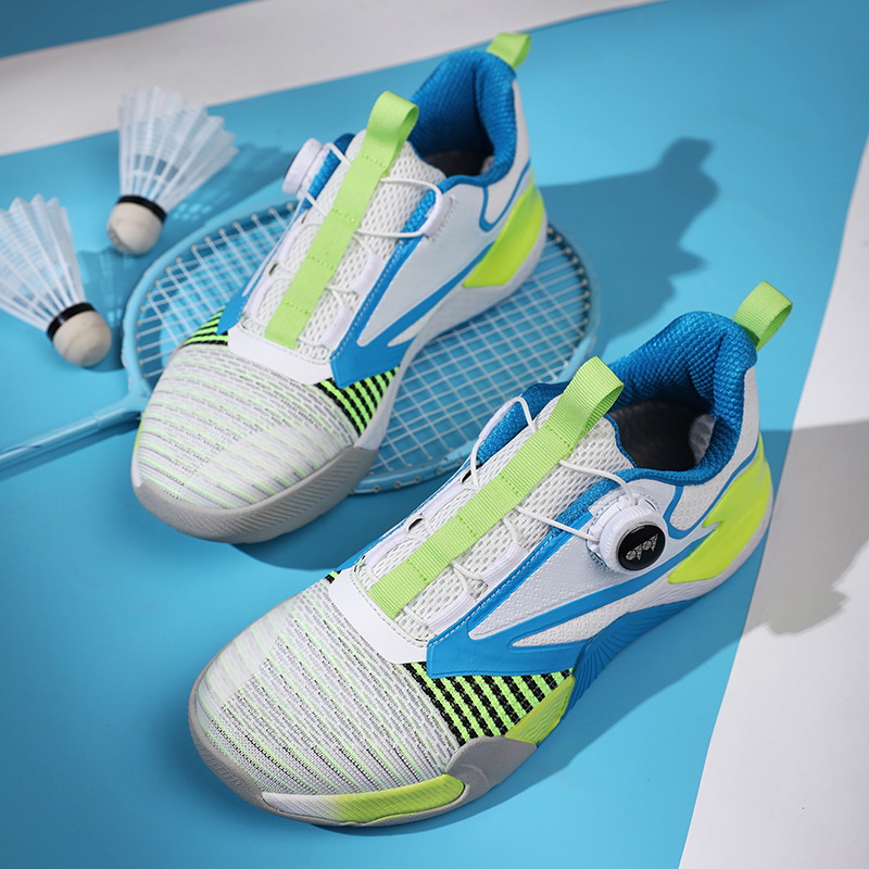 Transfronterizos de verano transpirables zapatos de bádminton profesionales para niños niñas zapatos antideslizantes y resistentes al desgaste zapatos deportivos de goma para niños