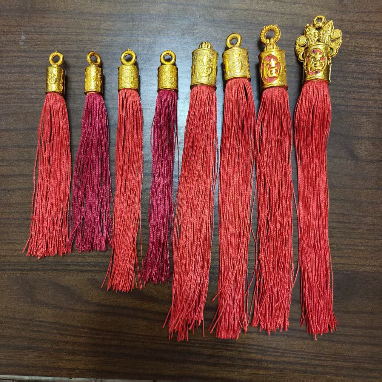 Золотая кисточка от производителя, подвесная кисточка из нетканого материала, кисточка для фонаря