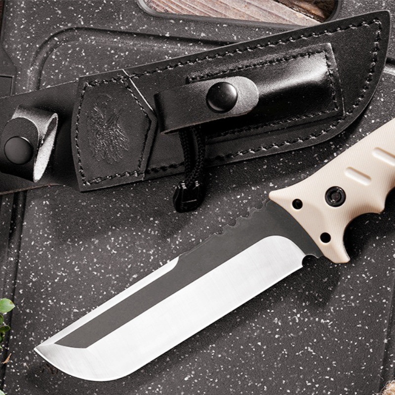 户外高硬度野营不锈钢刀求生多功能刀防身必备锋利便携切肉水果刀