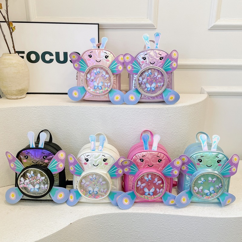 Jardín de infantes, mochila infantil, caricatura encantadora, sequinilla, mochila para niños y niñas, nueva mochila para niños