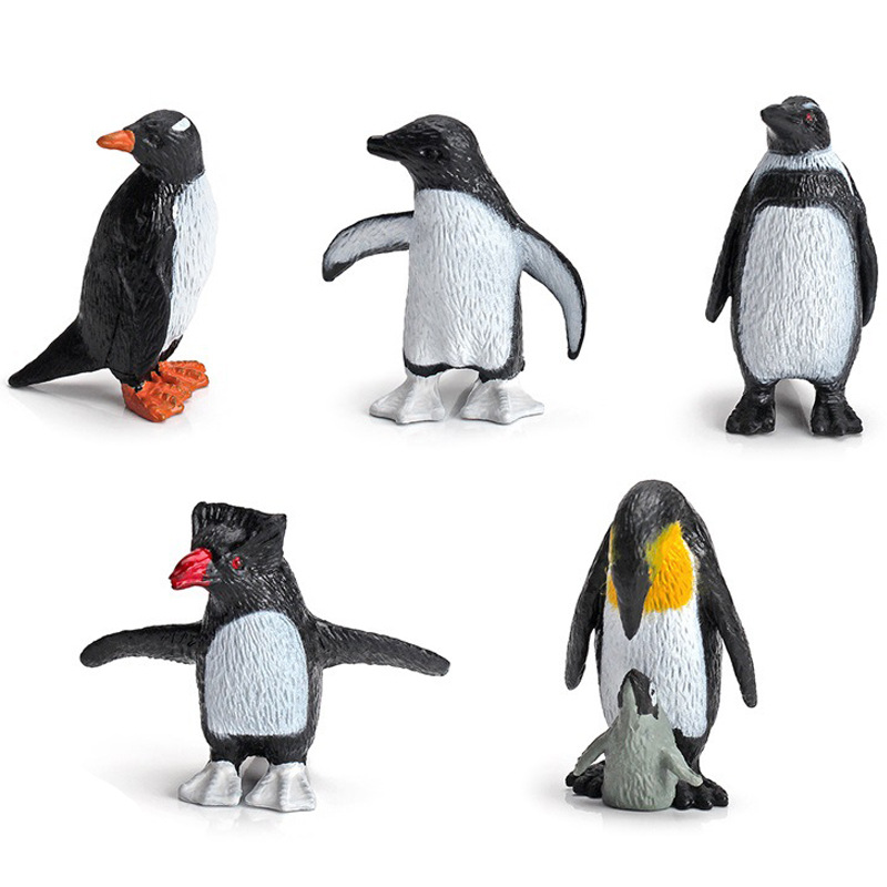 Amazon simulación animal polar modelo traje Oso Polar pingüino hielo casa decoración de escritorio juguete