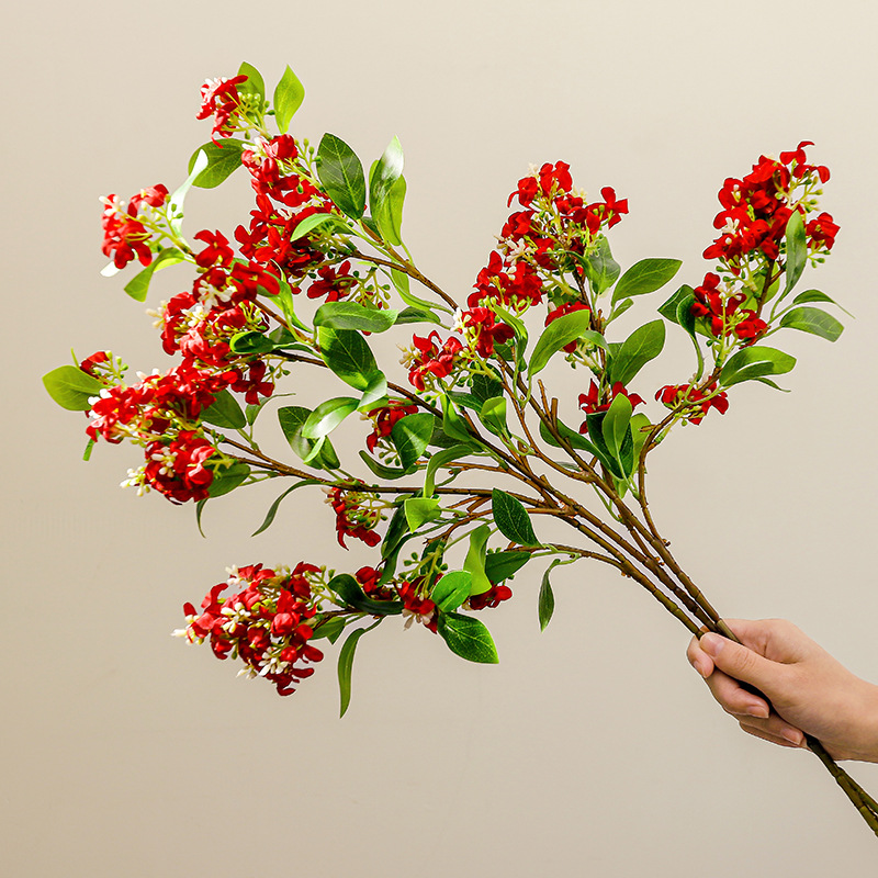 Mayorista transfronterizo flor de clavo de lilavos flor imitación flor flor de sala de estar ramo de flores decorativa decoración de mesa