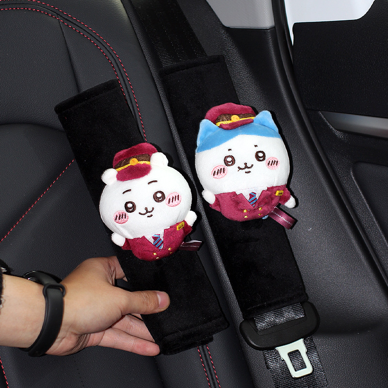 Funda Protectora de Hombro para Cinturón Poliéster Suave Anti-presión para Coche image 11
