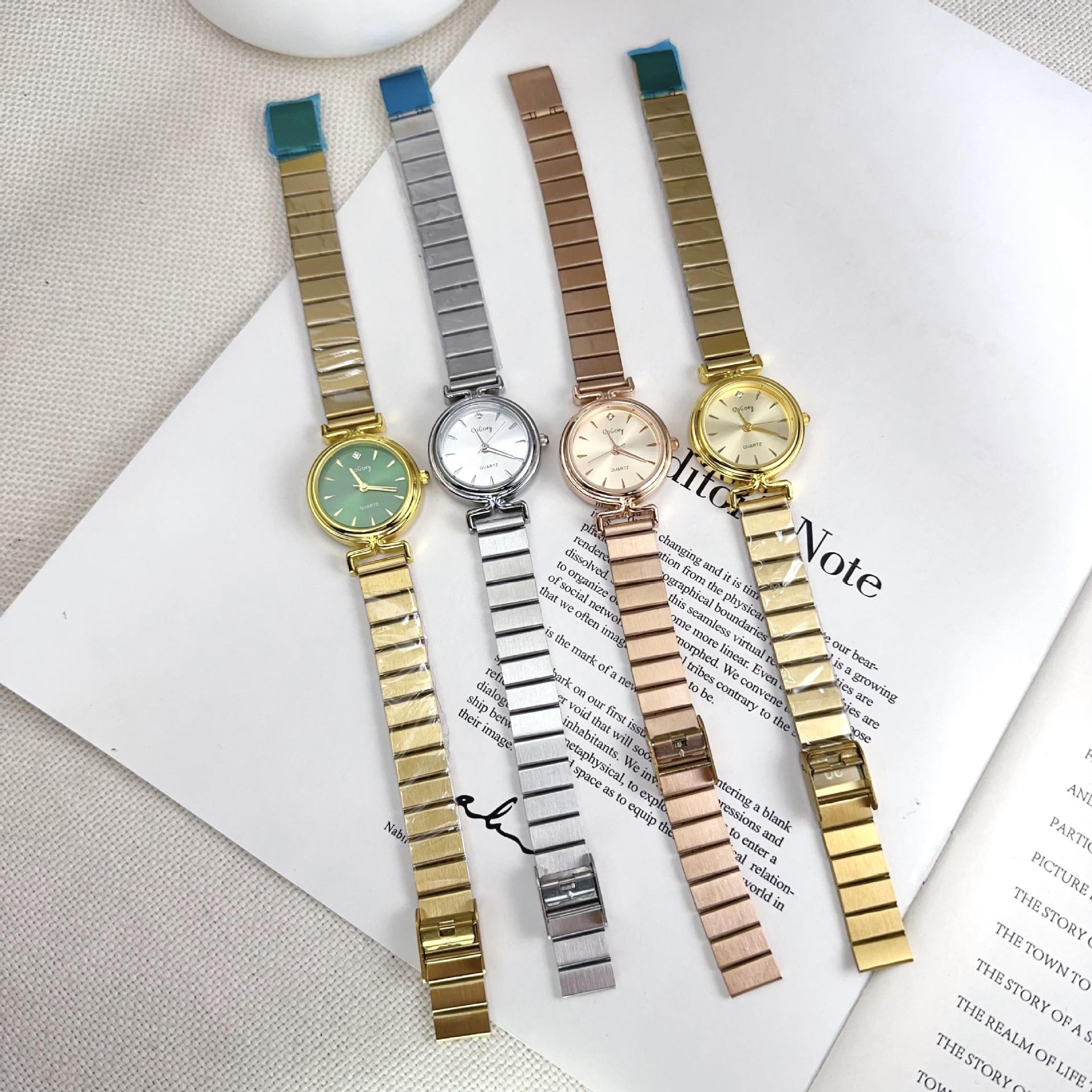 50g Weight Ordinary Glass Mirror Material Alloy Strap Material Watch Classification Pointer Display Type Single Folding Buckle Buckle Style Round Dial Shape Holiday, Street Occasion Quartz Movement Solid Color Pattern All Seasons Season Women's Gender Simple Style, Classic Style Style Simple Style Classic Style Solid Color Single Folding Buckle Quartz Watch 13