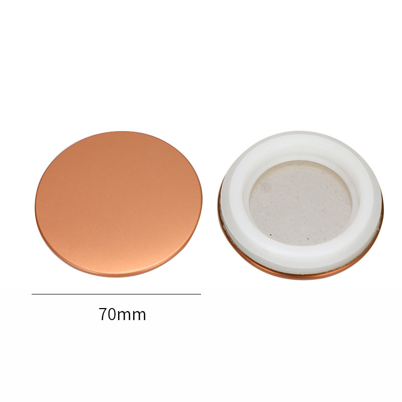 80 cubierta de lata de metal vela taza de cerámica sellado de cerámica embalaje de metal aromático tapa de aleación de colores