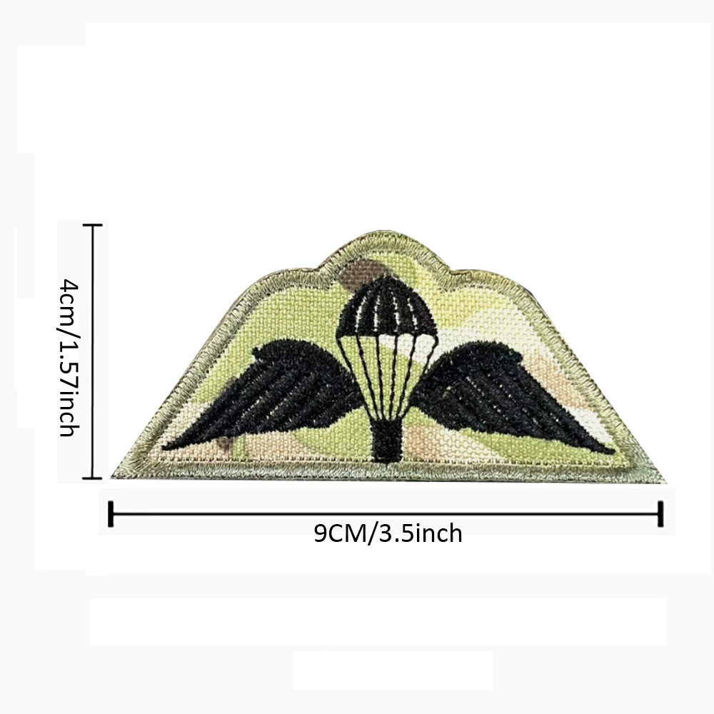 Skydiver, armband, retroreflective tactics badge with velcro, Great Britain, with embroidery