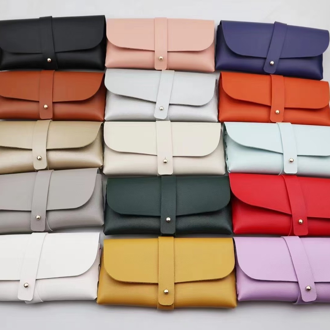 Multifuncional pu cuero gafas caso gafas de sol traje suave bolsa de alta calidad gafas de cuero bolsa gafas de sol bolsa de embalaje exterior