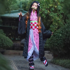 鬼滅の刃cos服豆子供豆コスプレ衣装竹筒弥豆cos服cos女
