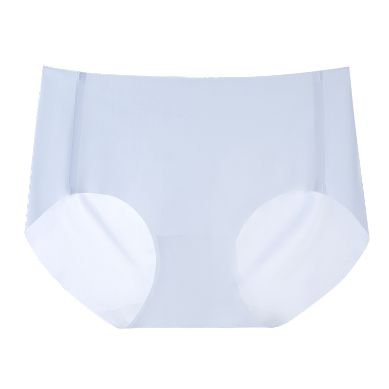 Estilo delgado de verano, sin costuras, antienrollables, sensación de frescor, seda de morera antibacteriana de grado 7A, cuidado, entrepierna inferior, ropa interior de yoga de fitness para mujer
