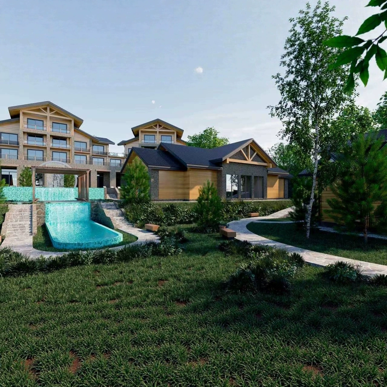 Большой торговый центр, ориентир, здание, отель, коммерческая зона B&B, планирование и проектирование, строительные чертежи, проектирование и планирование строительства