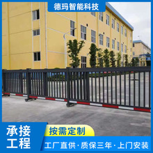 学校单位工厂自动折叠门定制 推拉平移伸缩门定制 遥控折叠门定做