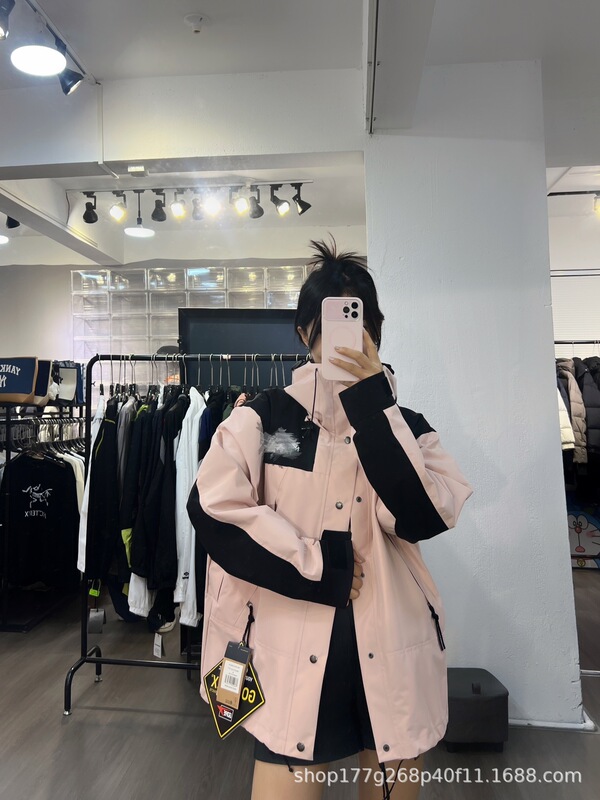 莆田1990冲锋衣美版TNF北家脸面外套男女款户外防风防水登山服潮|undefined