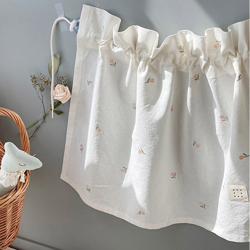 Ins style embroidery Korean children's sun protection and heat insulation curtains baby photo photography props car car curtains