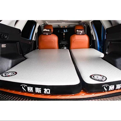 Vehicle-mounted inflatable bed, Car Brushed Car Mattress - large-suv-split-mattress-for-the-entire-vehicle