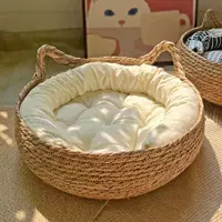 Изысканный домашний когтеточитель из ротанга на все сезоны universal Pu Caowo кровать для кошек красная с сеткой, дерево для кошек, лежанка для питомцев
