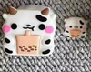 31. British milk tea cow four -piece set (big head+small head+wound rope+tie)