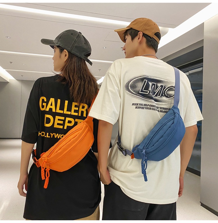 Unisex Solid Color Nylon Zipper Fanny Pack display picture 7