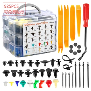 925Pcs Boxed Fasteners Car Body Fasteners Rivets Fender Expansion Screws Accessories for Car Doors