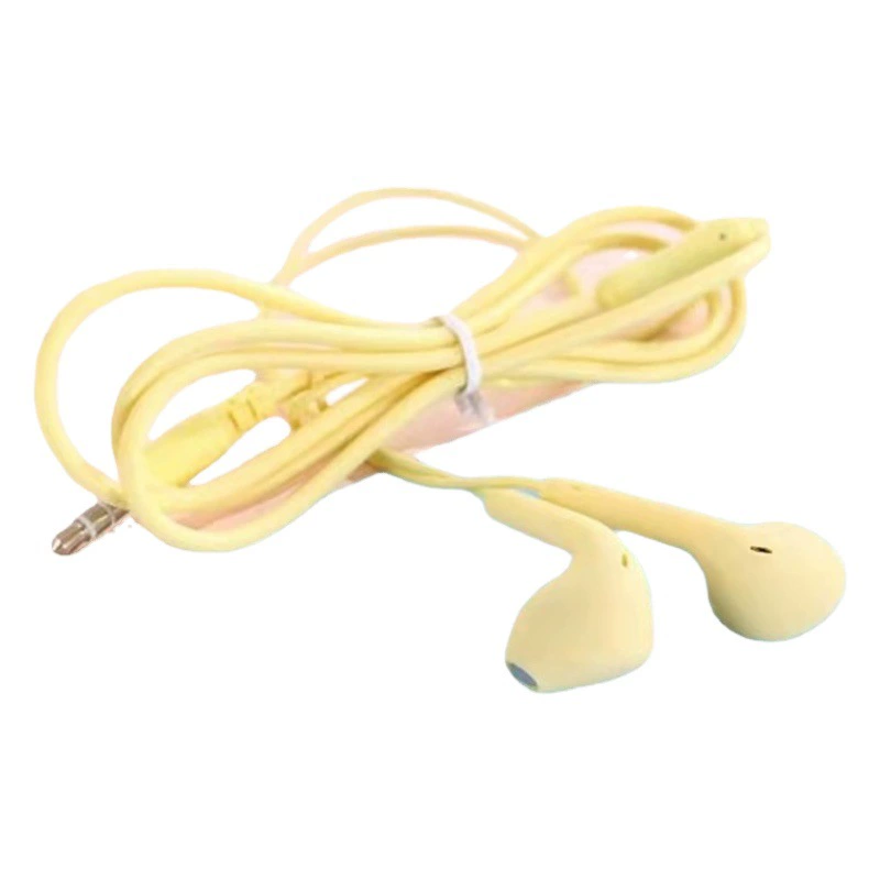 Трансграничный завод прямо в наличии Макарон Проводная гарнитура в ухо для Apple Android Huawei провод управления гарнитура