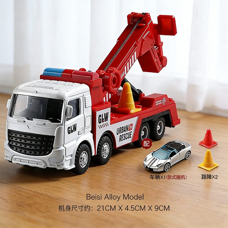Auto de doble capa de aleación de tamaño super grande juguetes para niños camión de transporte juguetes para niños camión remolque modelo de niño