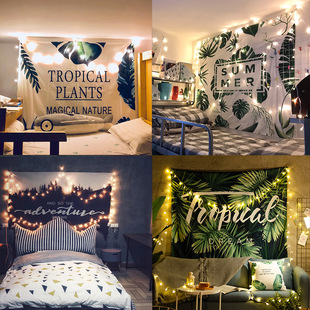 Background Cloth Ins Style Hanging Cloth Wallpaper Bedroom Dormitory Room Renovation Layout Bedside Canvas Poster Decorative Wall Cloth