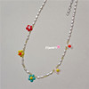 Retro beaded bracelet, universal cute necklace from pearl, flowered