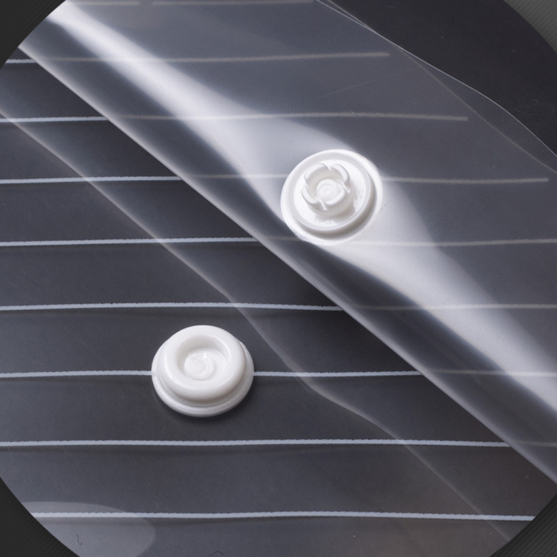 Bolsa de archivo tipo botón transparente A4 grosor PP bolsa de almacenamiento de gran capacidad archivos de papelería suministros de oficina